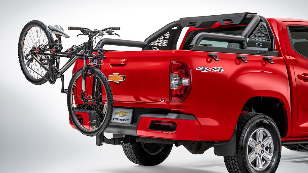 Portabicicletas de tirón 60 kg, accesorio de caja para Chevrolet S10 Max 2024, 4 cilindros